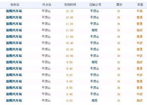 偃师到洛阳的汽车票价解析