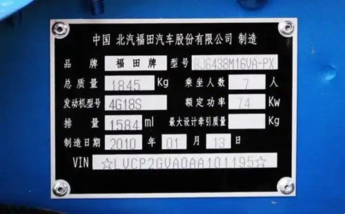 车辆品牌与型号