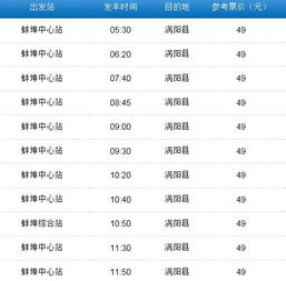 涡阳到合肥的汽车票价查询与分析