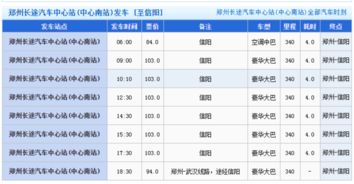 信阳到新乡汽车票价详解