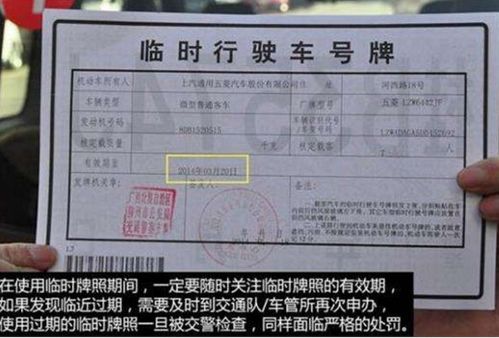 汽车临时牌照费用详解及购车指南