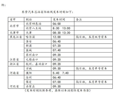 北京至东营汽车票价查询及旅行建议