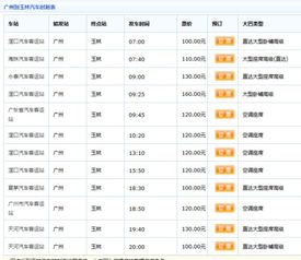 岑溪至玉林的汽车票价 岑溪至玉林的汽车票价