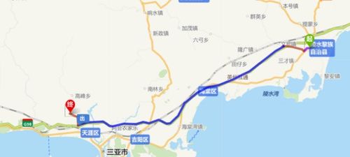 惠州到三亚的自驾路程分析与里程计算