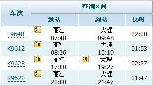 丽江到下关的汽车票价详解
