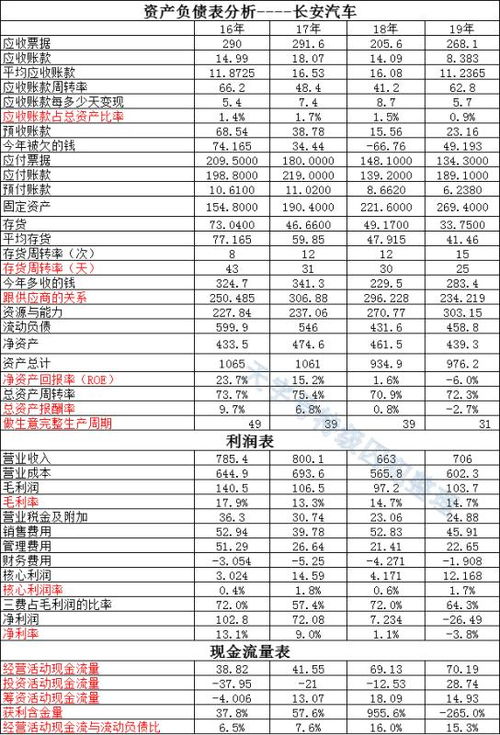 长安汽车集团的财务状况分析