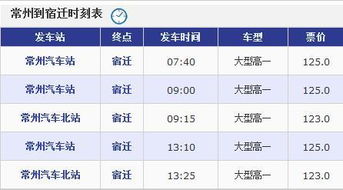 宿迁到东海的汽车票价