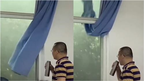 小学生调皮被老师拎身子悬空窗外